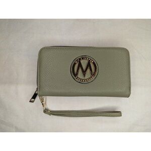 MFK COLLECTION Wallet Wristlet Green Olive